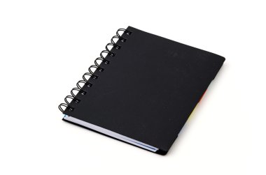 siyah notebook izole