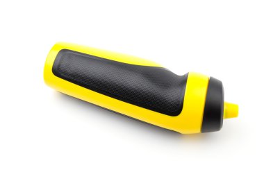 Beyaz arka plan spor su şişesi izole