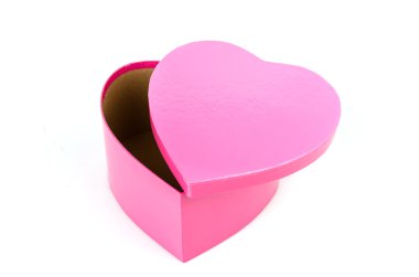 Pink heart box clipart