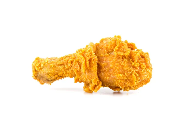 Smażony kurczak izolowane białe tło — Zdjęcie stockowe