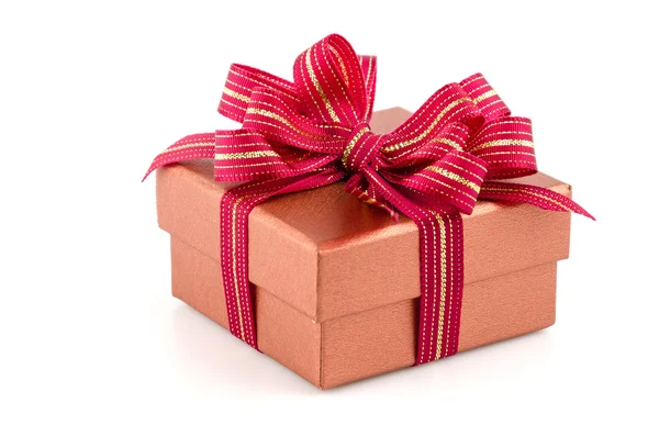 Gift box isolated white background — Stock Photo, Image