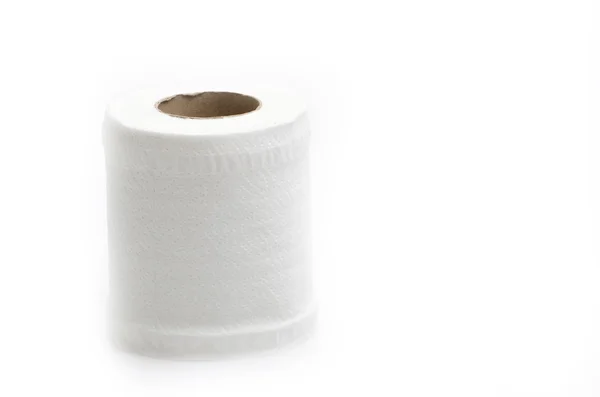 Toilet paper roll isolated white background — Stock Photo, Image