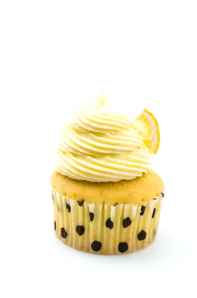 Λεμόνι cupcakes απομονωμένες λευκό φόντο — Φωτογραφία Αρχείου