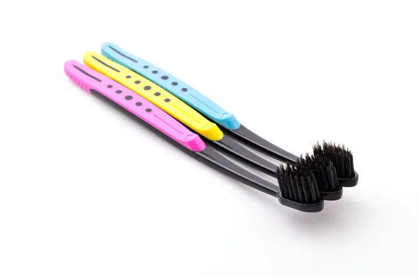 Brosse à dents isolé fond blanc — Photo