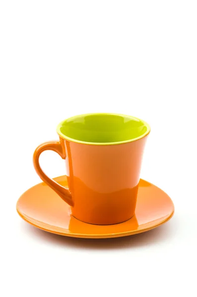 Yalıtılmış turuncu kupa — Stok fotoğraf