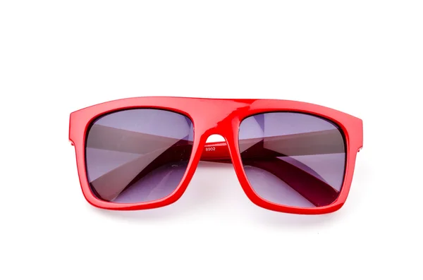 Solbriller på hvitt – stockfoto