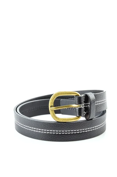 Black leather belt — Stock Photo, Image