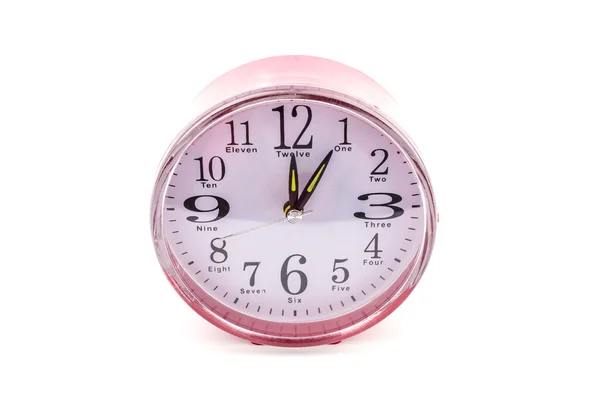 Clock isolated white background — Stock Photo, Image
