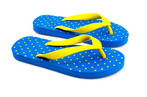 Flip flops isolerade vit bakgrund — Stockfoto