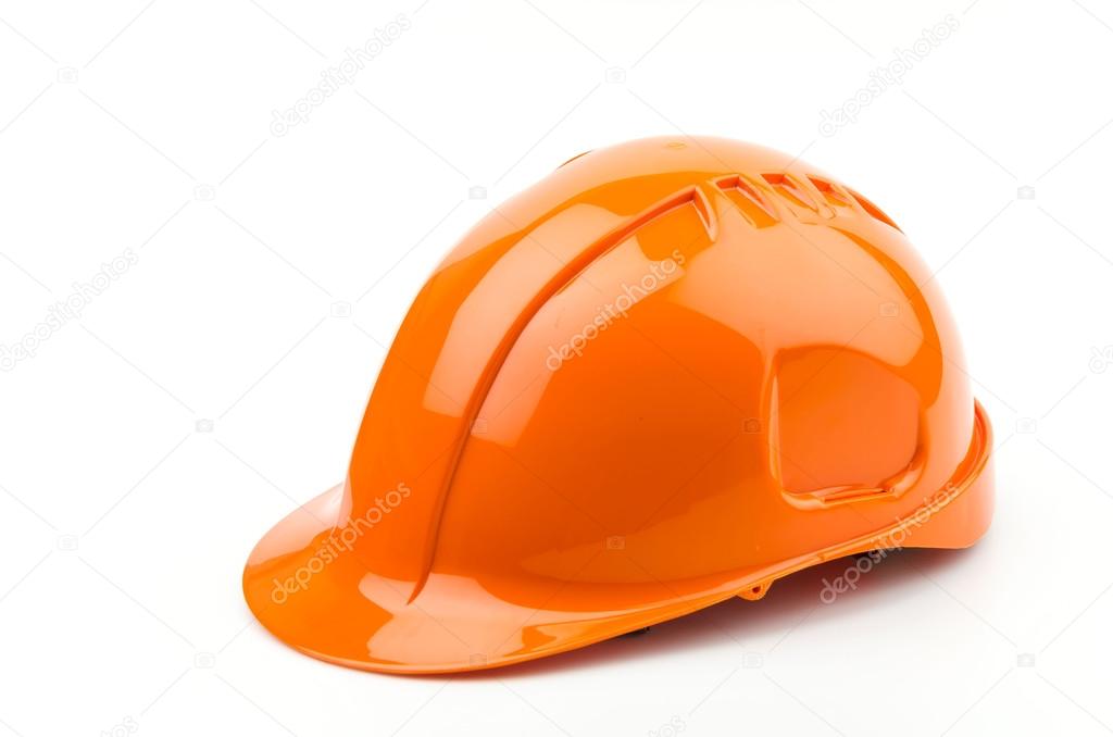 Isolated safety helmet hat