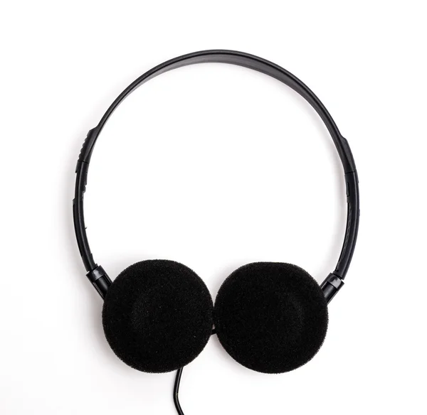 Słuchawki na biały — Zdjęcie stockowe