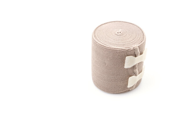 Elastic bandage isolated white background