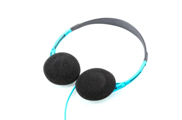 Headphone isolado fundo branco — Fotografia de Stock