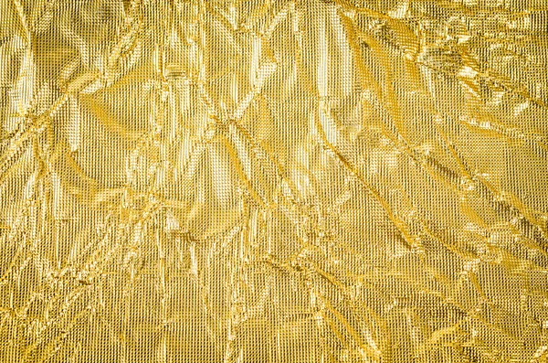 Papel dorado textura arrugada —  Fotos de Stock