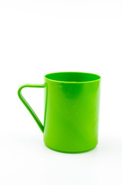 plastik bardak izole beyaz arka plan