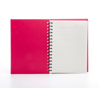 izole defter beyaz arka plan