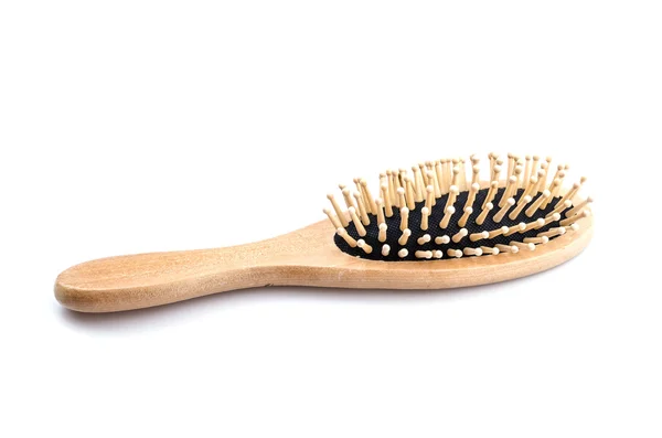 Wood comb isolated white background — Stock Photo, Image