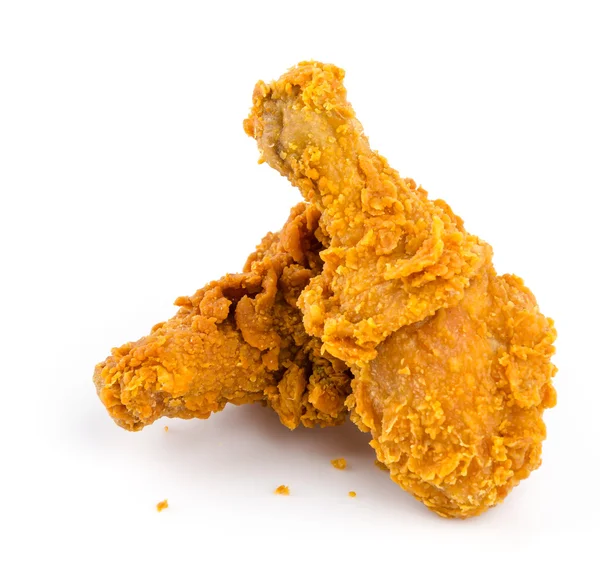 Fried chicken isolated white background — Stock Photo, Image
