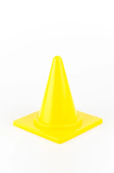 Cones de tráfego isolado fundo branco — Fotografia de Stock