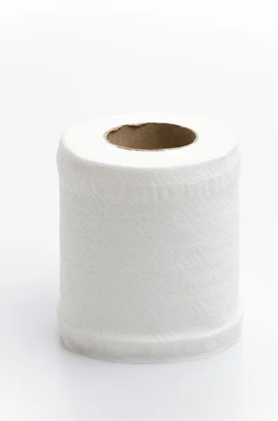 Toilet paper roll isolated white background — Stock Photo, Image