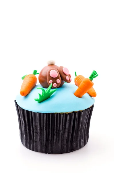 Pasqua cupcakes isolato sfondo bianco — Foto Stock