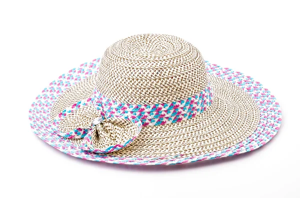 Beach hat isolated white background — Stock Photo, Image