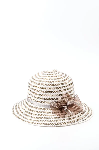 Chapeau de plage isolé fond blanc — Photo