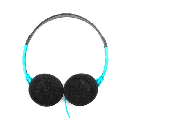 Auriculares aislados fondo blanco — Foto de Stock