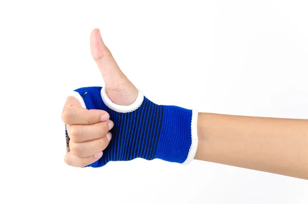 Wrist splint hand isolated white background — Stock Photo, Image
