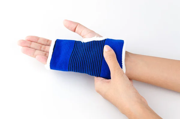 Wrist splint hand isolated white background — Stock Photo, Image