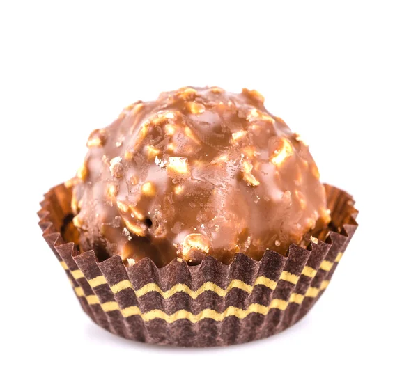 Chocolate ball isolated white background — Stock Photo, Image