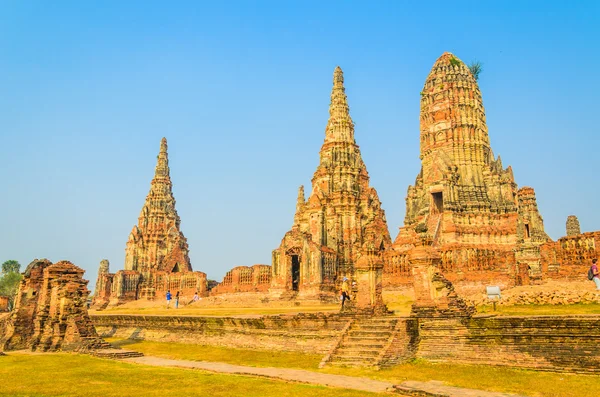 Wat chai watthanaram świątynia w ayutthaya, Tajlandia — Zdjęcie stockowe