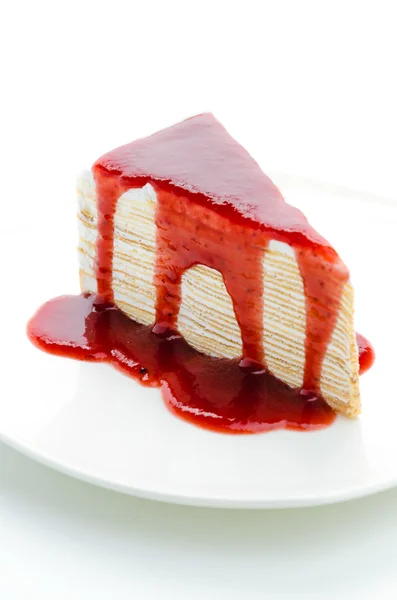 Gâteau crêpe fraise — Photo