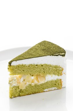 pasta izole matcha beyaz arka plan