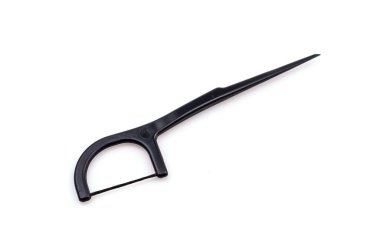 diş ipi izole beyaz arka plan