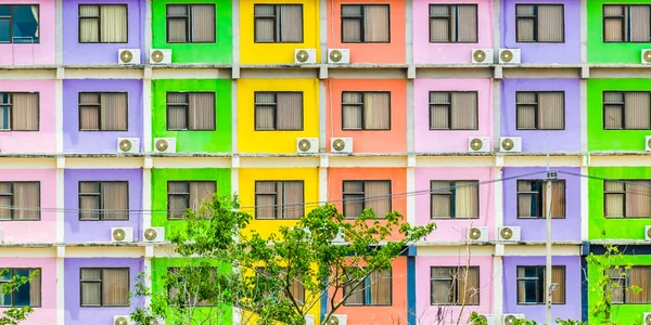 Fondo de ventanas coloridas — Foto de Stock