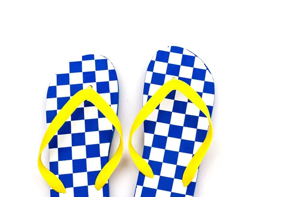 Flip flops geïsoleerde witte achtergrond — Stockfoto