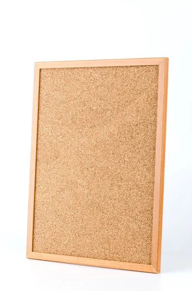 Cork board geïsoleerd witte achtergrond — Stockfoto