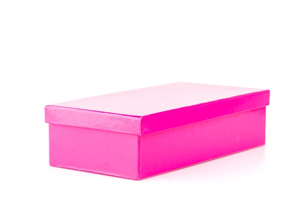 孤立的粉红色框白色背景 — Stockfoto