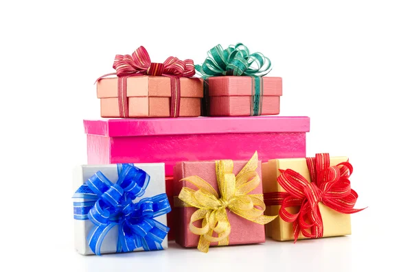 Gift box isolated white background — Stock Photo, Image