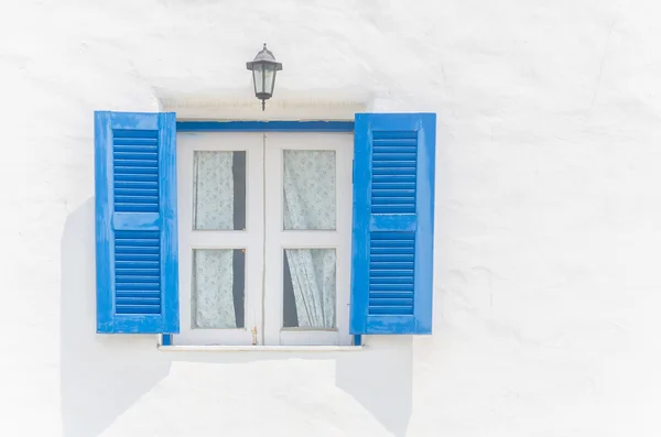 Janela santorini — Fotografia de Stock