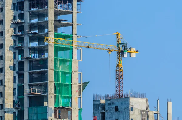 Construção de gruas — Fotografia de Stock