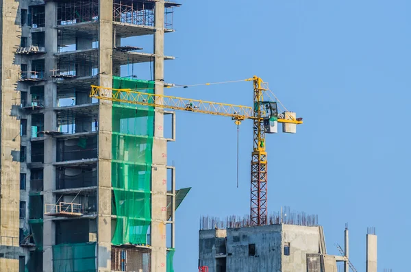 Construção de gruas — Fotografia de Stock