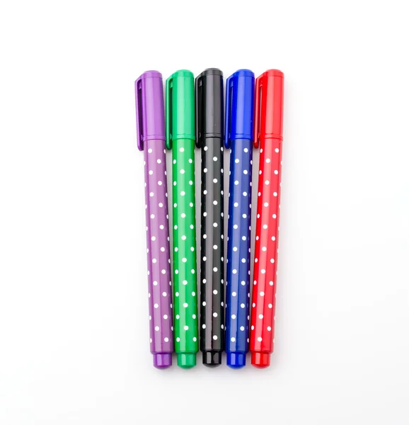 Färg penna isolerade vit bakgrund — Stockfoto