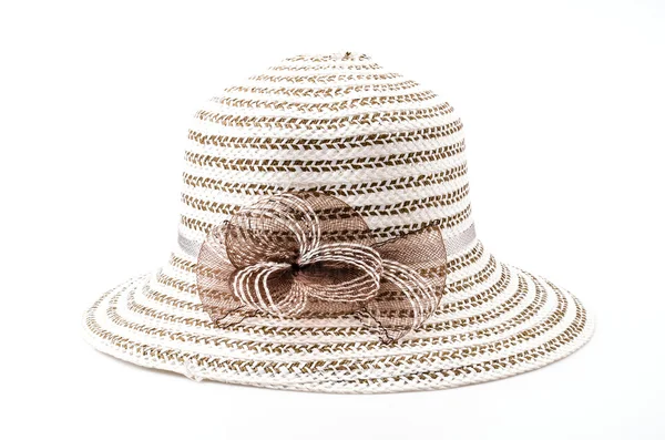 Cappello da spiaggia isolato sfondo bianco — Foto Stock