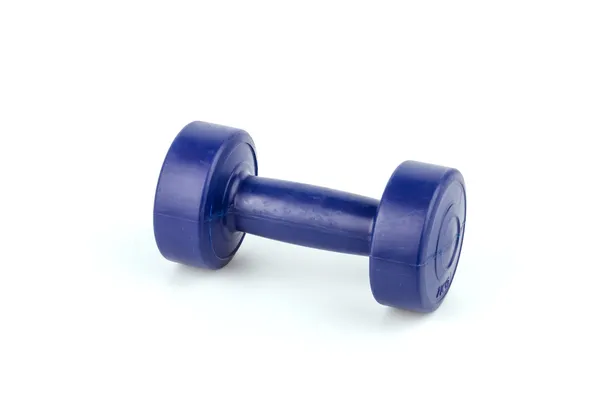 Dumbell izole beyaz arka plan — Stok fotoğraf