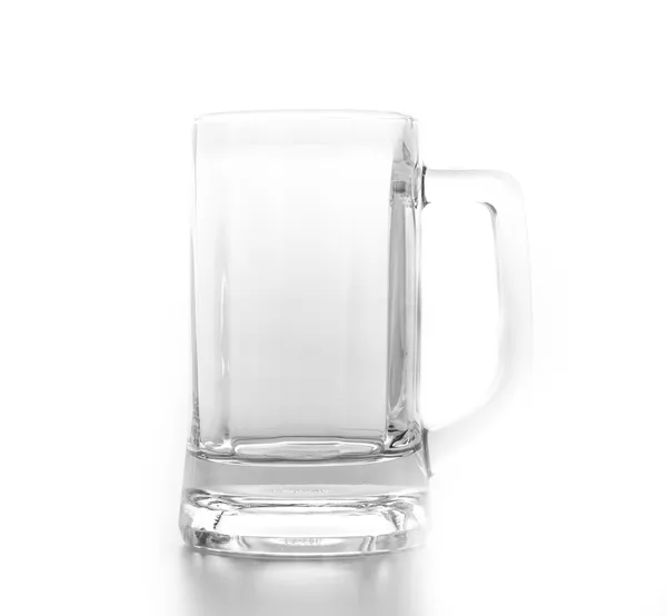 Tomma glas isolerade vit bakgrund — Stockfoto