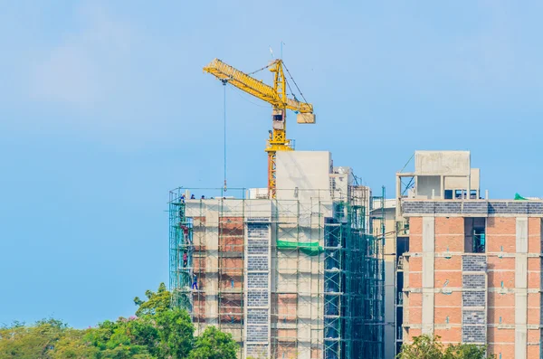 Construcción de grúas — Foto de Stock