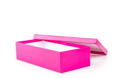 pembe kutu izole beyaz arka plan