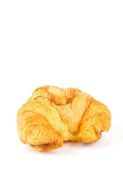 Croissant isolerade vit bakgrund — Stockfoto